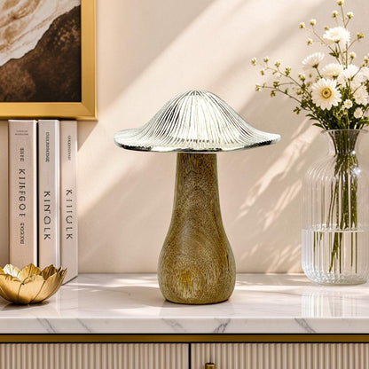 Aluminium Decorative Showpiece | Silver Table Decor