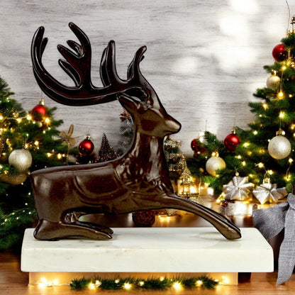 Aluminum Sitting Reindeer | Christmas Decor | Hind Decor