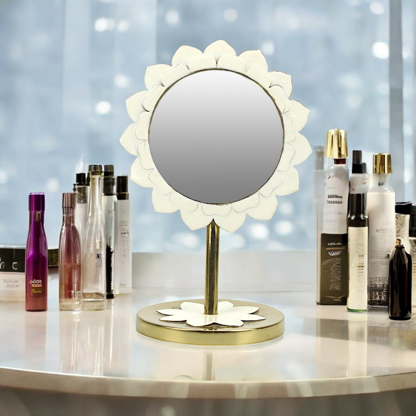 Flower Shape Vanity Mirror