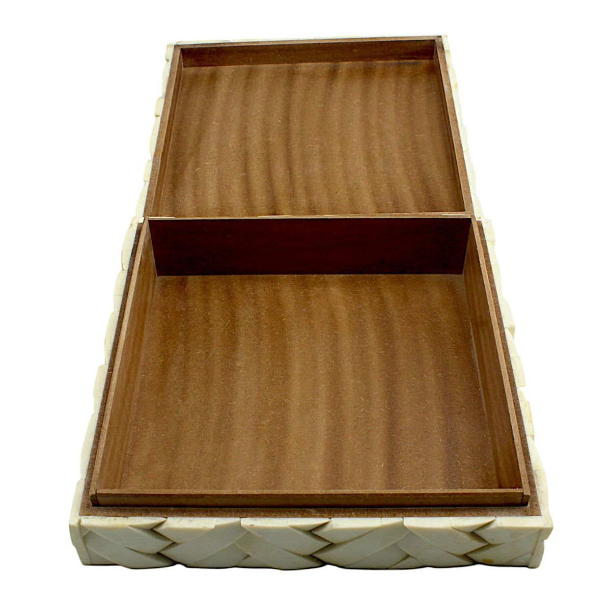 Handmade White Bone Inlay Trinket Box – Elegant Storage for Your Treasures