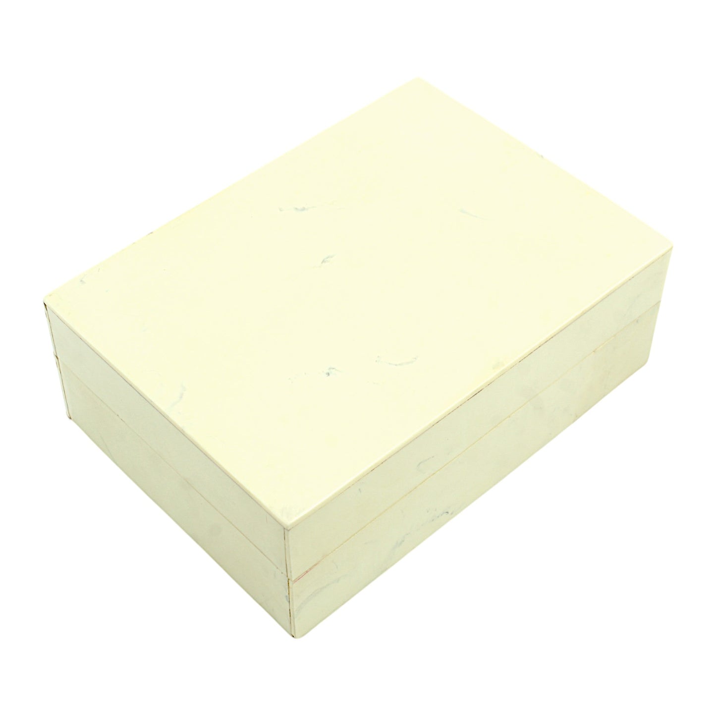 Handmade White Resin Rectangular Trinket Box – Simple & Elegant Storage Solution