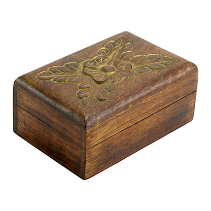 Premium Handcrafted Wooden Trinket Box – Natural Elegance