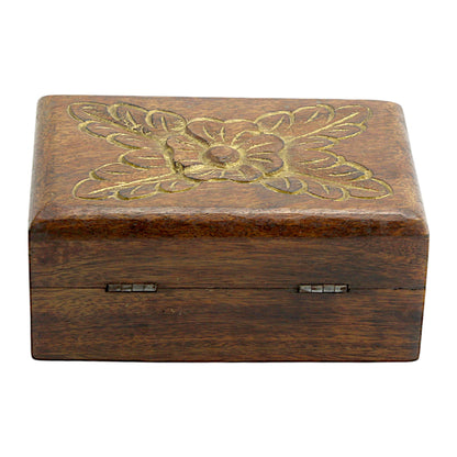 Premium Handcrafted Wooden Trinket Box – Natural Elegance