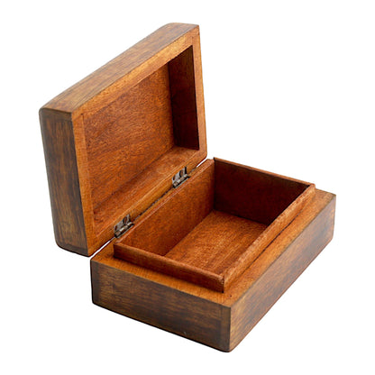 Premium Handcrafted Wooden Trinket Box – Natural Elegance