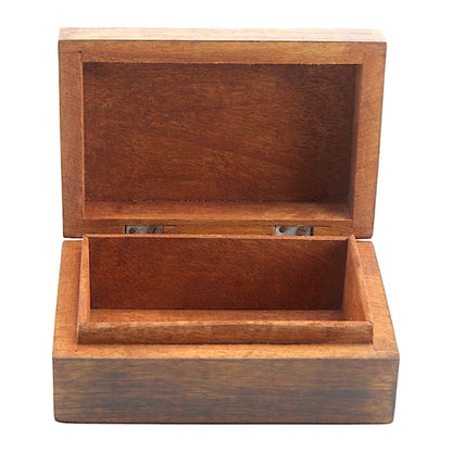 Premium Handcrafted Wooden Trinket Box – Natural Elegance