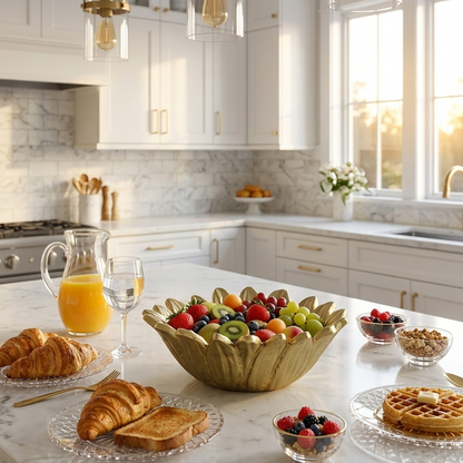 Sunflower Handcrafted Decor Bowl: Radiant Table Accent
