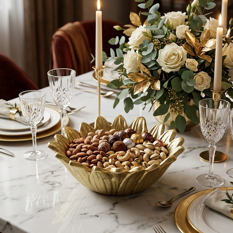 Sunflower Handcrafted Decor Bowl: Radiant Table Accent